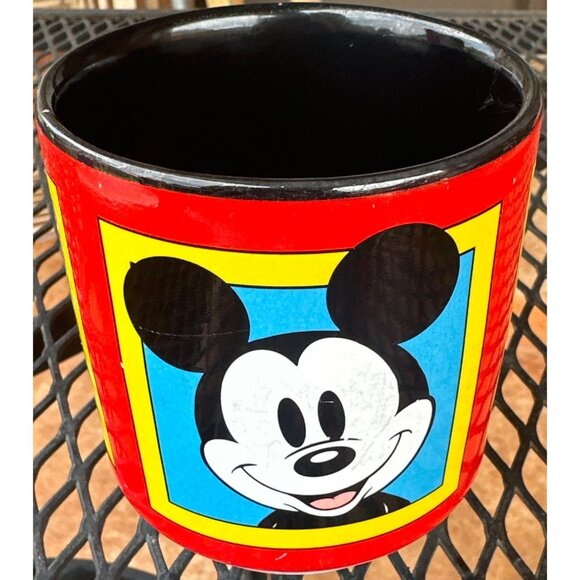 Disney's Mickey Mouse Multicolored Novelty Ceramic Mug 12 oz. 4" Tall - Picture 4 of 15